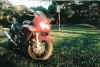Not sure what the sign back
there says.. no parking on the grass maybe. katana10.jpg (175696 bytes)